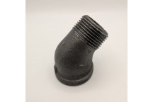 40mm OA156 Black Malleable Iron Male/Female 45 Degree Elbow