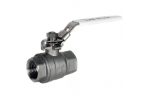 80mm ART902T Stainless Steel 2 Piece Ball Valve BSPT FxF PN62