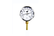100mm Dial Thermometer 0 to 120 Deg Bottom Entry & 50mm Pocket - 32/621/0