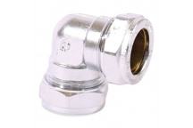 42mm Chrome Compression 90deg Elbow CP401
