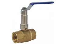 32mm ART50-97X1B DZR Brass 2 Piece Ball Valve with Ext Blue Lever BSPT