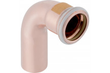 54mm Geberit Mapress 34513 Copper Gas Plain Ended 90 Degree Bend