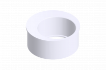 110 x 82mm 124.4.3W White Spigot/Socket Reducer