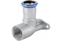 15x1/2\" Geberit Mapress 33423 Stainless Steel Elbow Tap Connector - Fem Offset