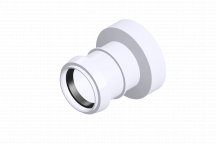 32mm 117.125W White Straight Boss Ring Seal Adaptor