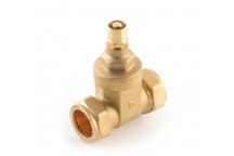 15mm BS5154 Brass PN16 Lockshield Gate Valve CxC