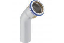 35mm Geberit Mapress 34196 Stainless Steel Gas Plain Ended 45 Degree Bend