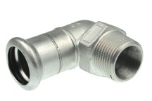 54x2\" Xpress Stainless 90Deg Male Elbow SS13 - 11693
