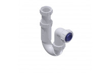 40mm 431T.15 White Tubular Adjustable Telescopic Swivel P Trap