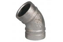 80mm (88.9) V11 Galvanised Grooved 45 Degree Elbow