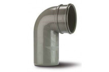 110mm 107.4.92 Grey 92deg Spigot/Socket Bend Long Tail
