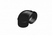 110mm 101P.4.92B Black Terrain Swept Bend 92.5 Deg