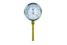 100mm Dial Thermometer -20 to 60 Deg Bottom Entry & 100mm Pocket - 32/644/0