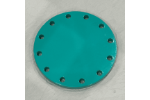 200mm PN16 P235GH Full Thickness FBE Green Blank Flange EN1092-1