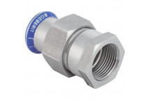 15x1/2\" Geberit Mapress 35350 Stainless Steel Adaptor Union & CrNi Nut - Female
