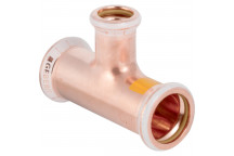 22x15x15mm Geberit Mapress 34553 Copper Gas Reduced Branch & End Tee