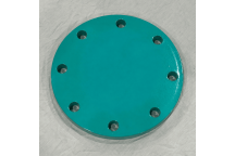 80mm PN16 P235GH Full Thickness FBE Green Blank Flange EN1092-1