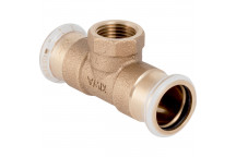 28mmx3/4\" Geberit Mapress 61360 Copper Branch Tee with Female Thread