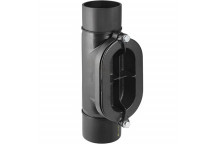 315mm 90deg Geberit HDPE Access Pipe c/w Oval Door 372.454.16.1