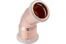 15mm Geberit Mapress 60602 Copper 45 Degree Bend