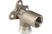 22mmx3/4\" Geberit Mapress 63457 Copper Elbow Tap Connector with Female Thread