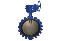 350mm ART135GB Ductile Iron Lugged and Tapped Butterfly Valve with gearbox PN16