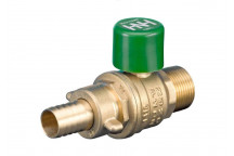 15mm 100HU DZR Ball Valve c/w Hose Union PN25 004BR0100JWMABK