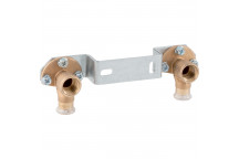 15mmx1/2\" Geberit Mapress 63473 Copper 90 Degree Female Elbow & Wall Plate