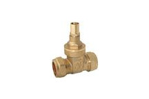 15mm Economy Brass Lockshield Gate Valve CxC