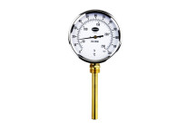 100mm Dial Thermometer 0 to 120 Deg Bottom Entry & 100mm Pocket - 32/641/0