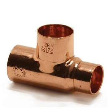 22 x 15mm N26 One End Reduced Tee