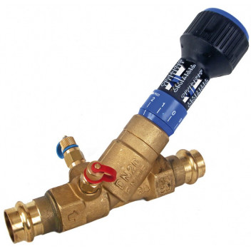 28mm ART25PRS DZR Brass Double Regulating Valve Pressfit Ends PN20