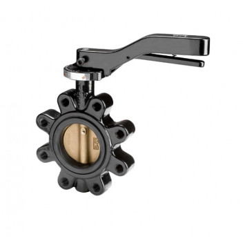 50mm F614 Ductile Iron Fully-Lugged Butterfly Valve Nitrile (GAS) PN16