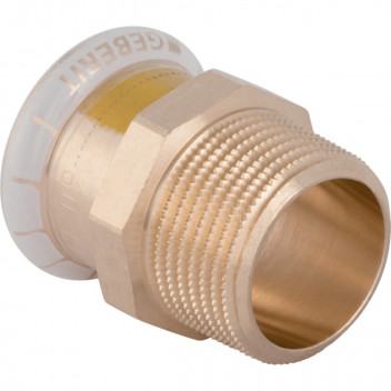15mmx1/2\" Geberit Mapress 34666 Copper Gas Adaptor With Male Thread