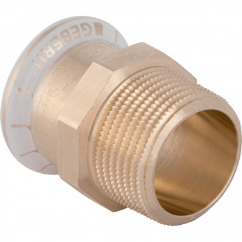 22mmx1/2\" Geberit Mapress 61715 Copper Adaptor with Male Thread