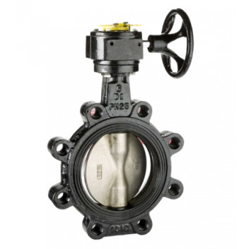 300mm DM639 Duct Iron Gear Operated Butterfly Double Regulating Valve PN25