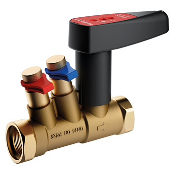 25mm 900S DZR Brass Commissioning Valve - Standard Flow PN25 FxF