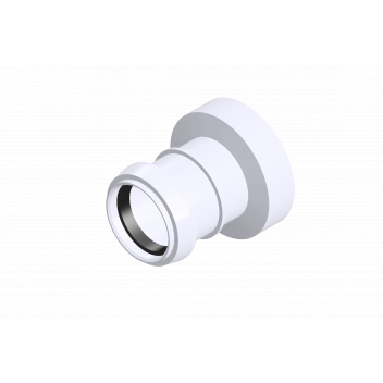 32mm 117.125W White Straight Boss Ring Seal Adaptor