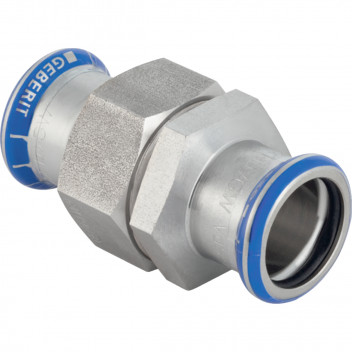 42mm Geberit Mapress 35395 Stainless Steel Union with CrNi Nut