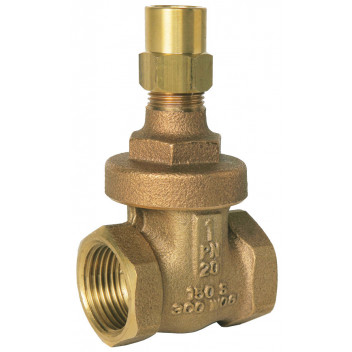 50mm ART375LS Bronze Lockshield Gate Valve BSP Taper FxF PN20