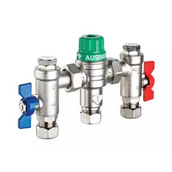 22mm Ausimix 4in1 Dual Thermostatic Mixing Valve HEAT110785