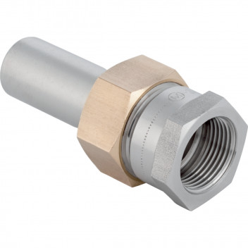 15x1/2\" Geberit Mapress 35380 Stainless Plain Ended Adaptor Union - Female