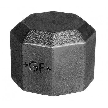 15mm F300 Black Malleable Iron Cap