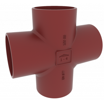 100 x 50mm EF010 Ensign Soil 88 Degree Double Branch 155825