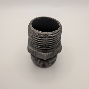 50mm OA144 Black Malleable Iron Hex Nipple
