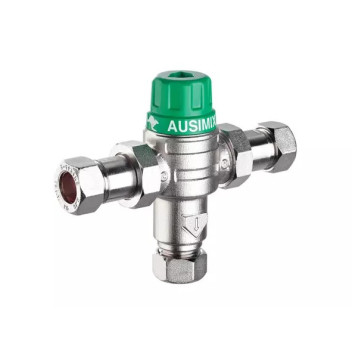 22mm Ausimix 2in1 Dual Thermostatic Mixing Valve HEAT110755