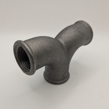 15mm OA197 Black Malleable Iron Twin Elbow