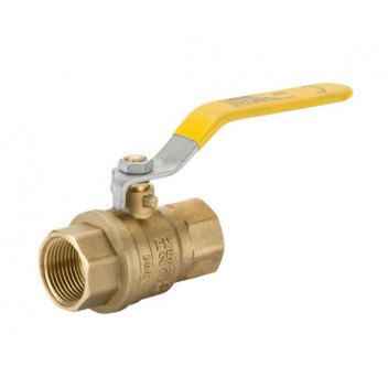 10mm D191 DZR Brass Ball Valve for (GAS) Yellow Lever PN25 FxF