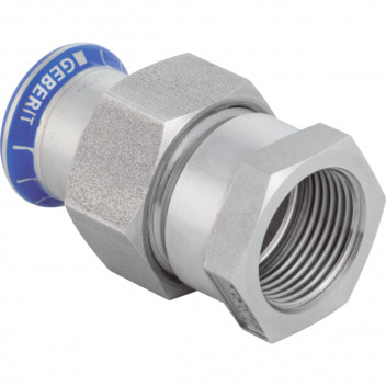 42x1.1/2\" Geberit Mapress 35350 Stainless Adaptor Union with CrNi Nut - Female