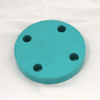 80mm PN16 P235GH Full Thickness FBE Green Blank Flange EN1092-1